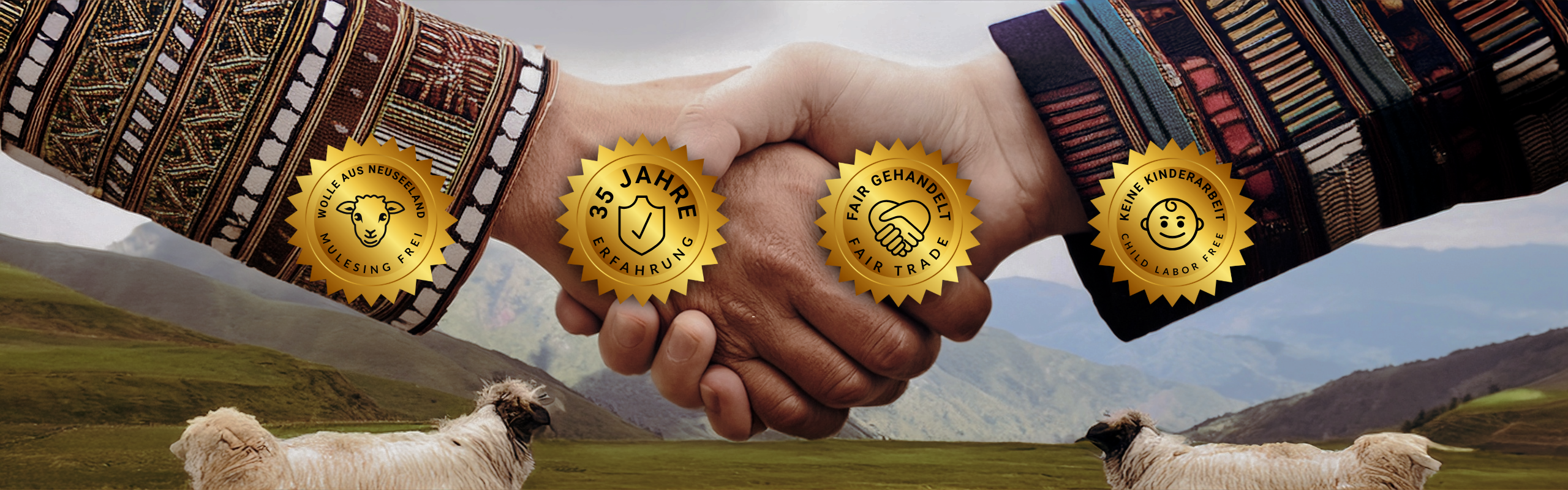 Fair gehandelt - Keine Kinderarbeit - 35 Jahre Erfahrung