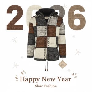 THC Jacke 813 kariert braun als Beitragsbild in Szene gesetzt, Neujahr