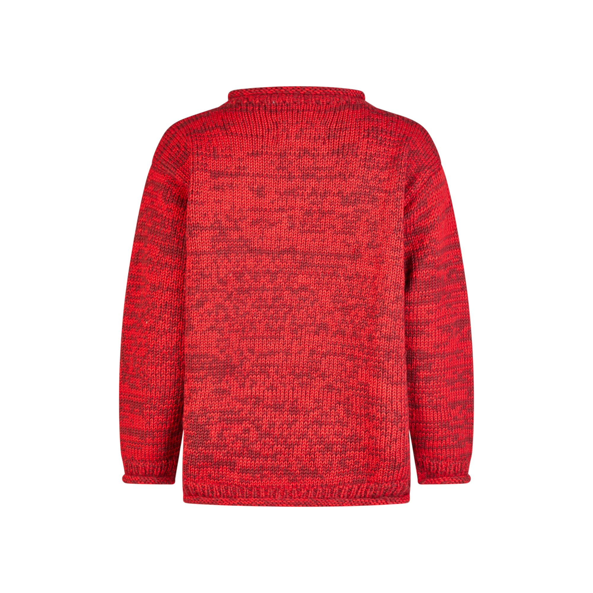 THC Schafwoll Strickpullover rot 715 – Bild 3