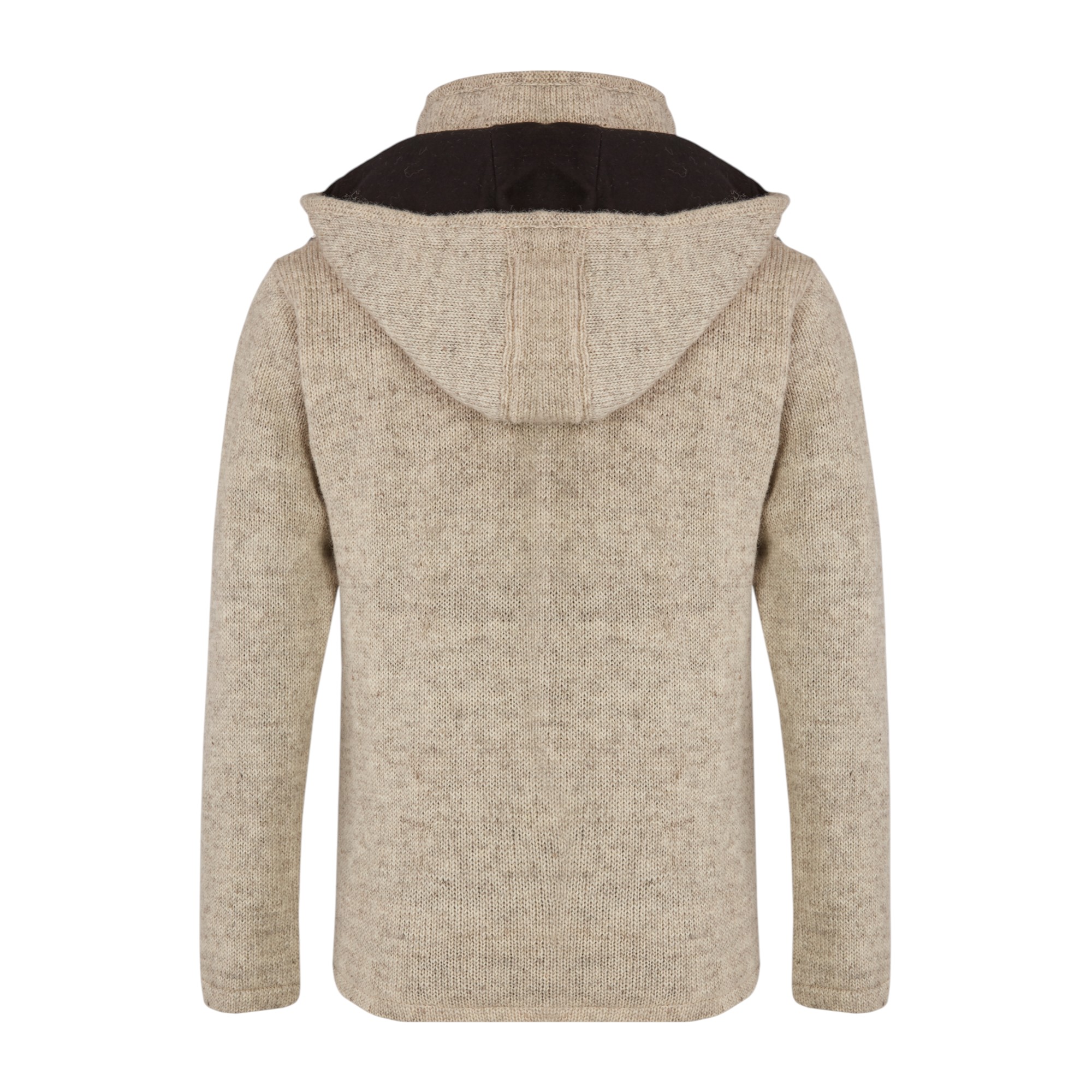 THC Schafwollstrickjacke Baumwollfleece 853 weiß – Bild 3