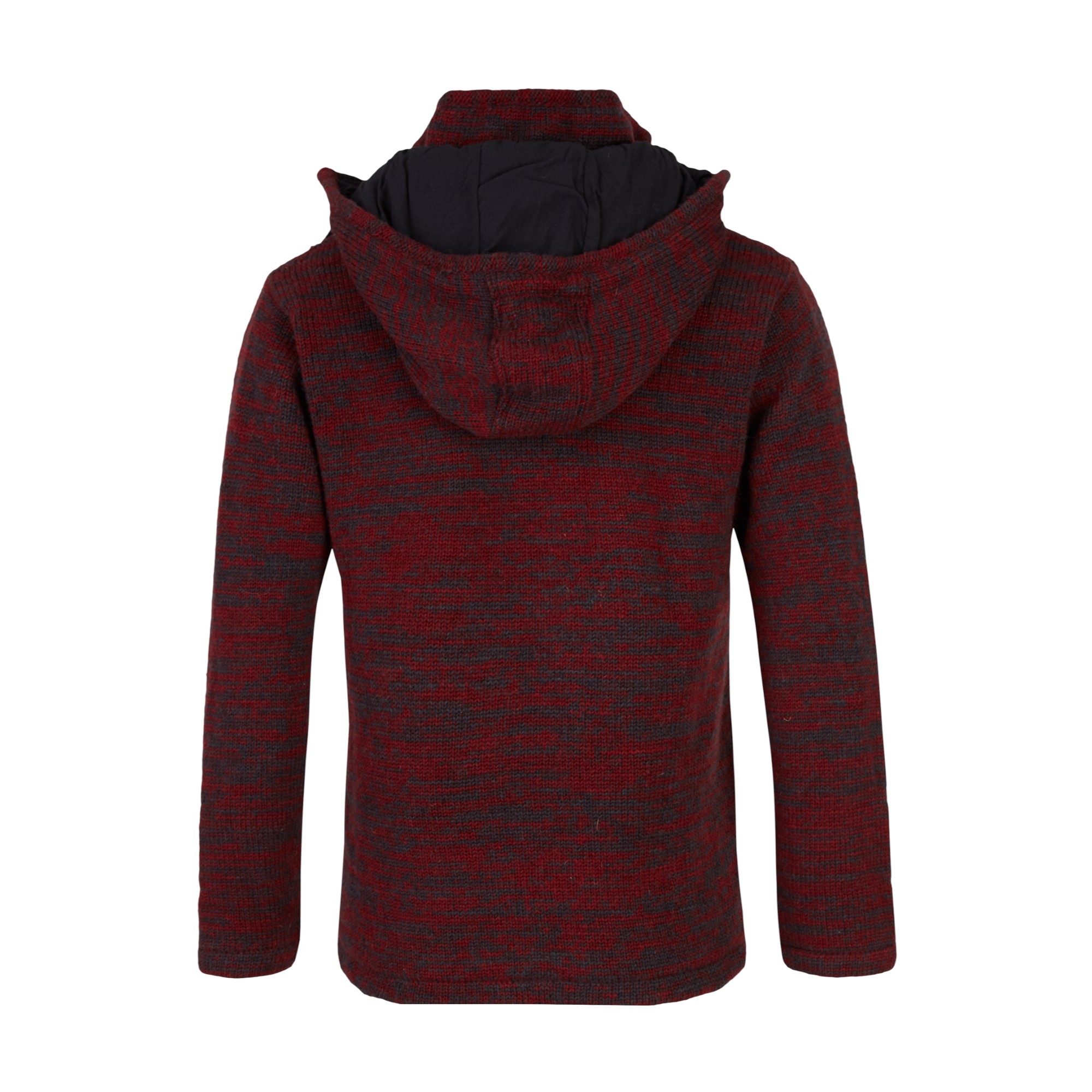 THC Schafwollstrickjacke Baumwollfleece 855 rot – Bild 3