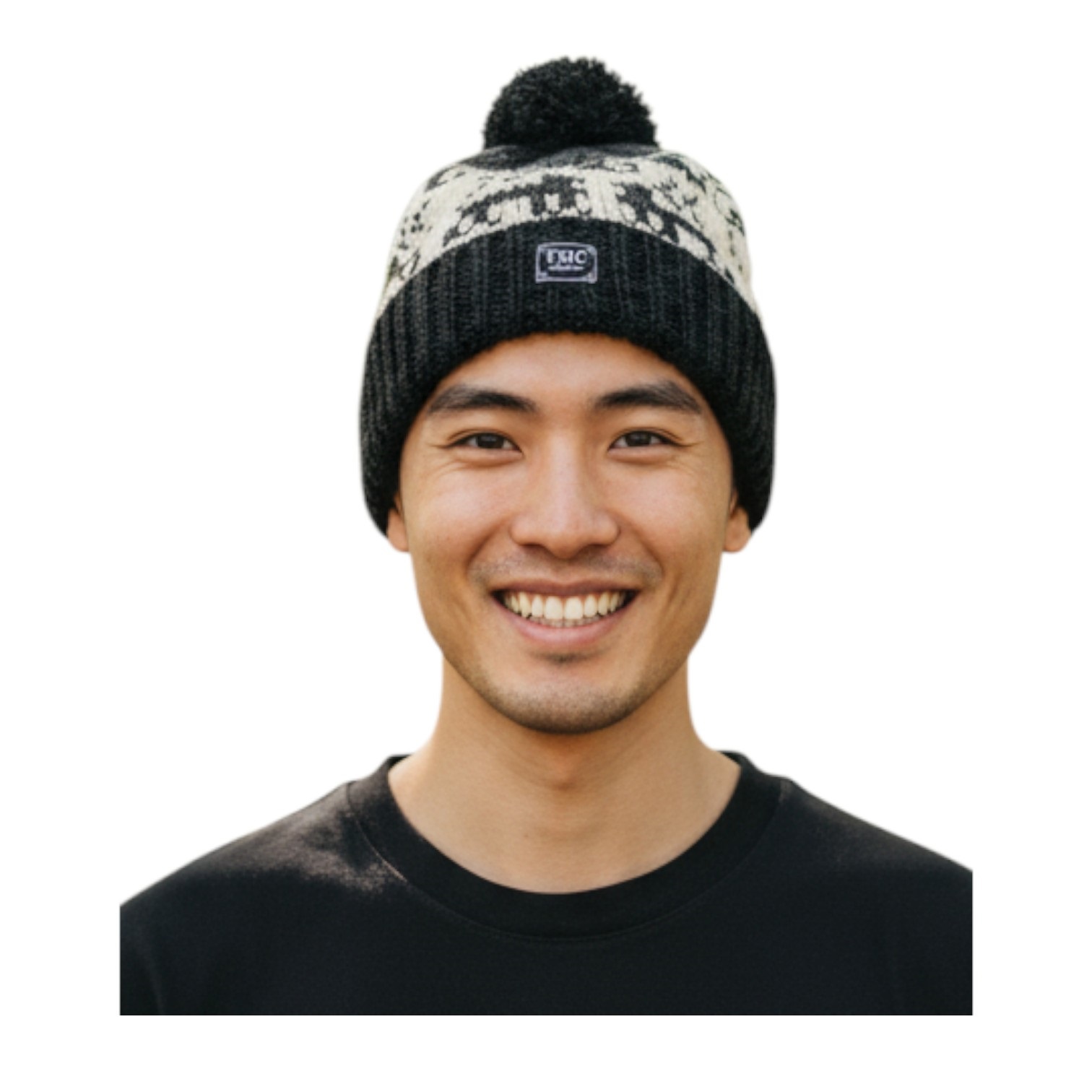 THC Schafwoll Pudelmütze 606 Rentier schwarz 4