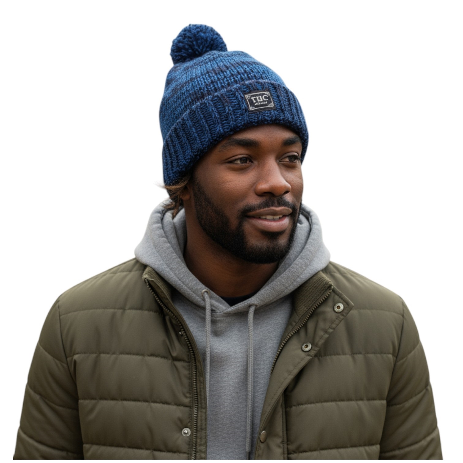 THC Schafwoll Pudelmütze 716 blau 4