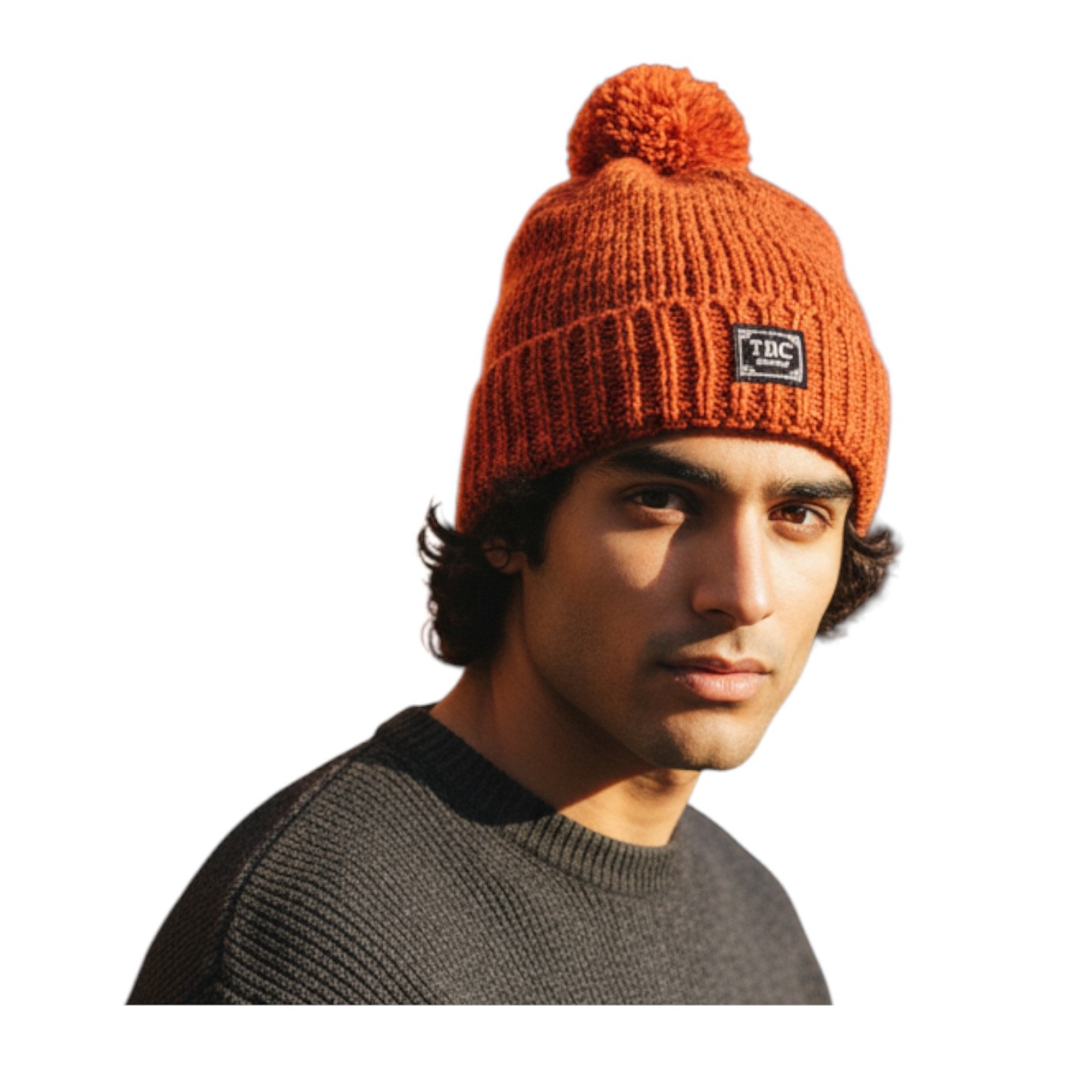 THC Schafwoll Pudelmütze 719 orange 4