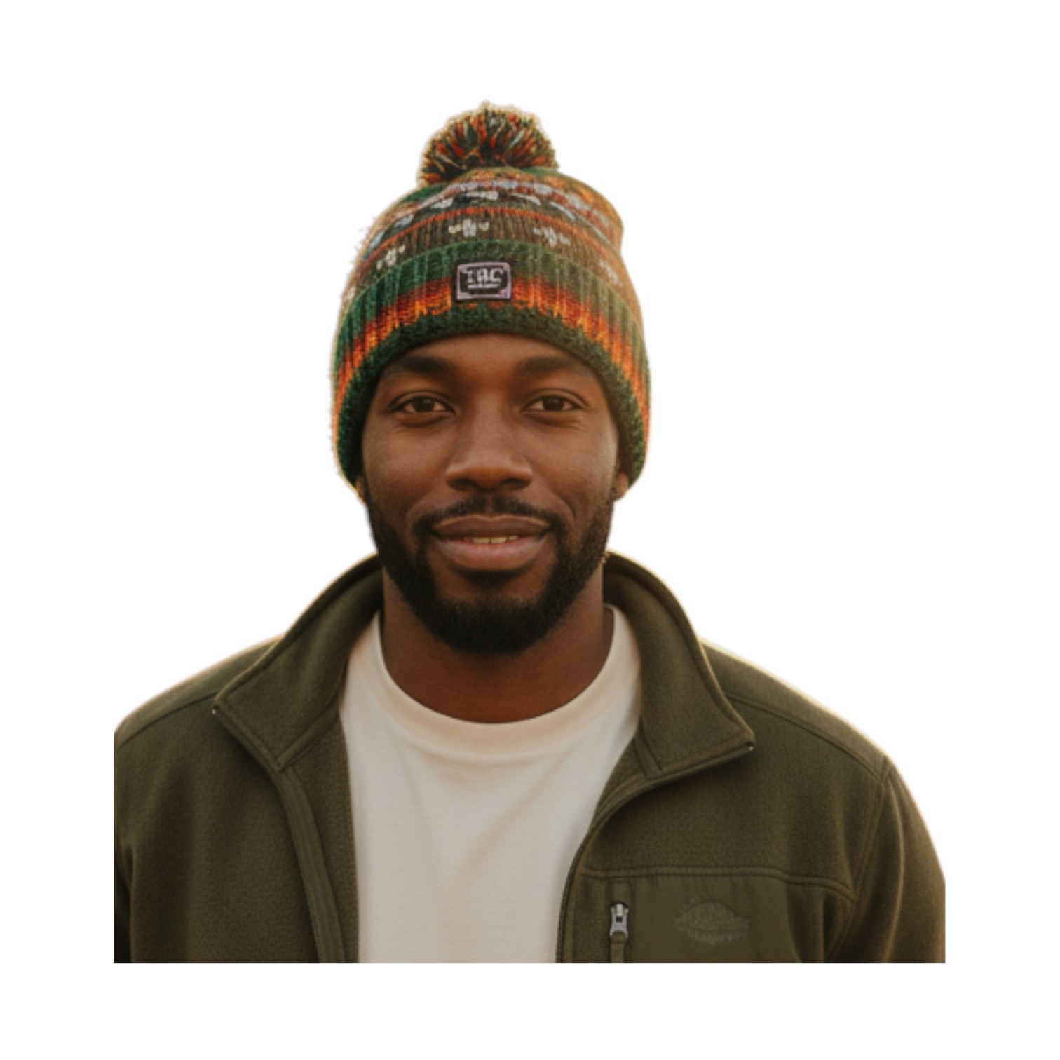 THC Schafwoll Pudelmütze 800 bunt