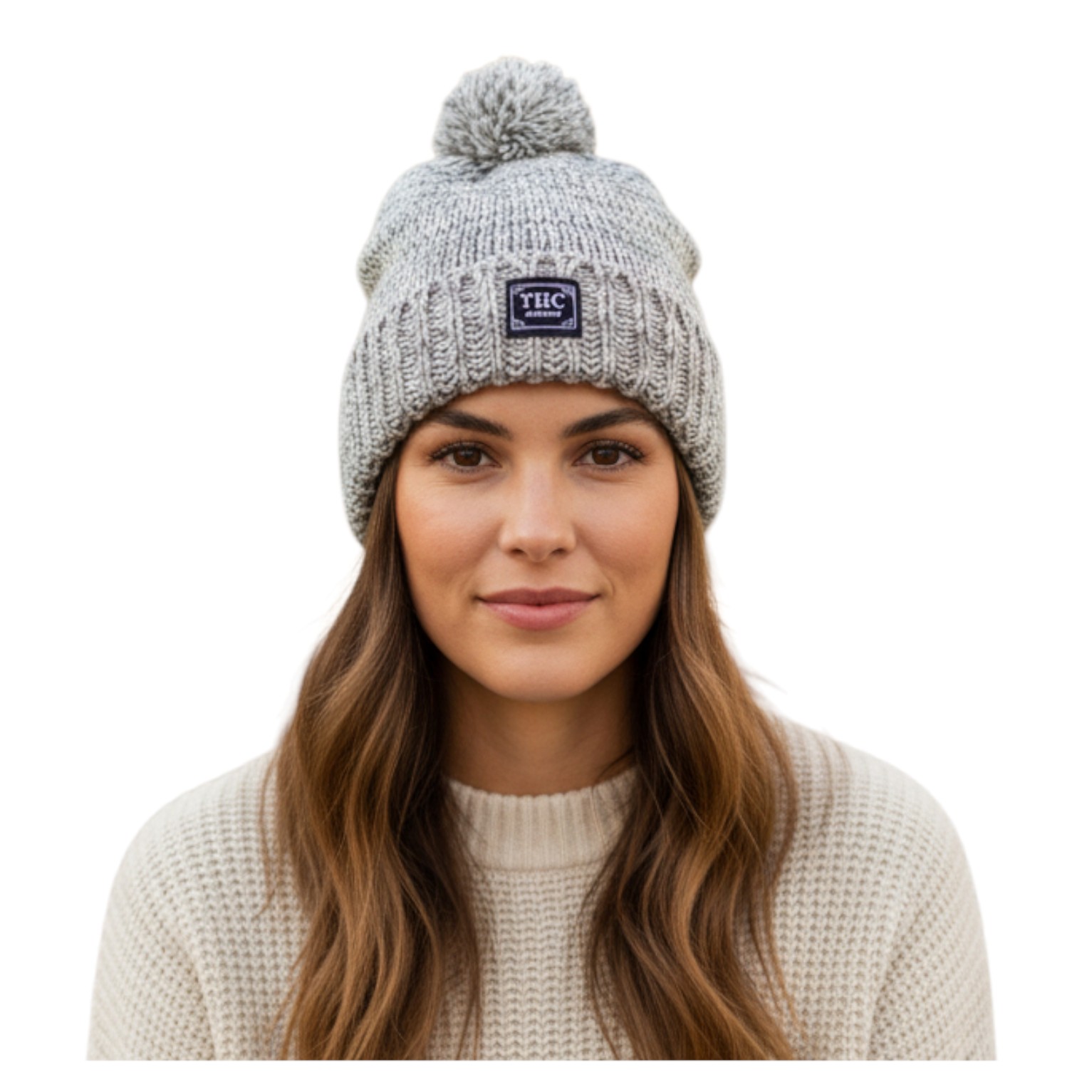 THC Schafwoll Pudelmütze 812 beige 5