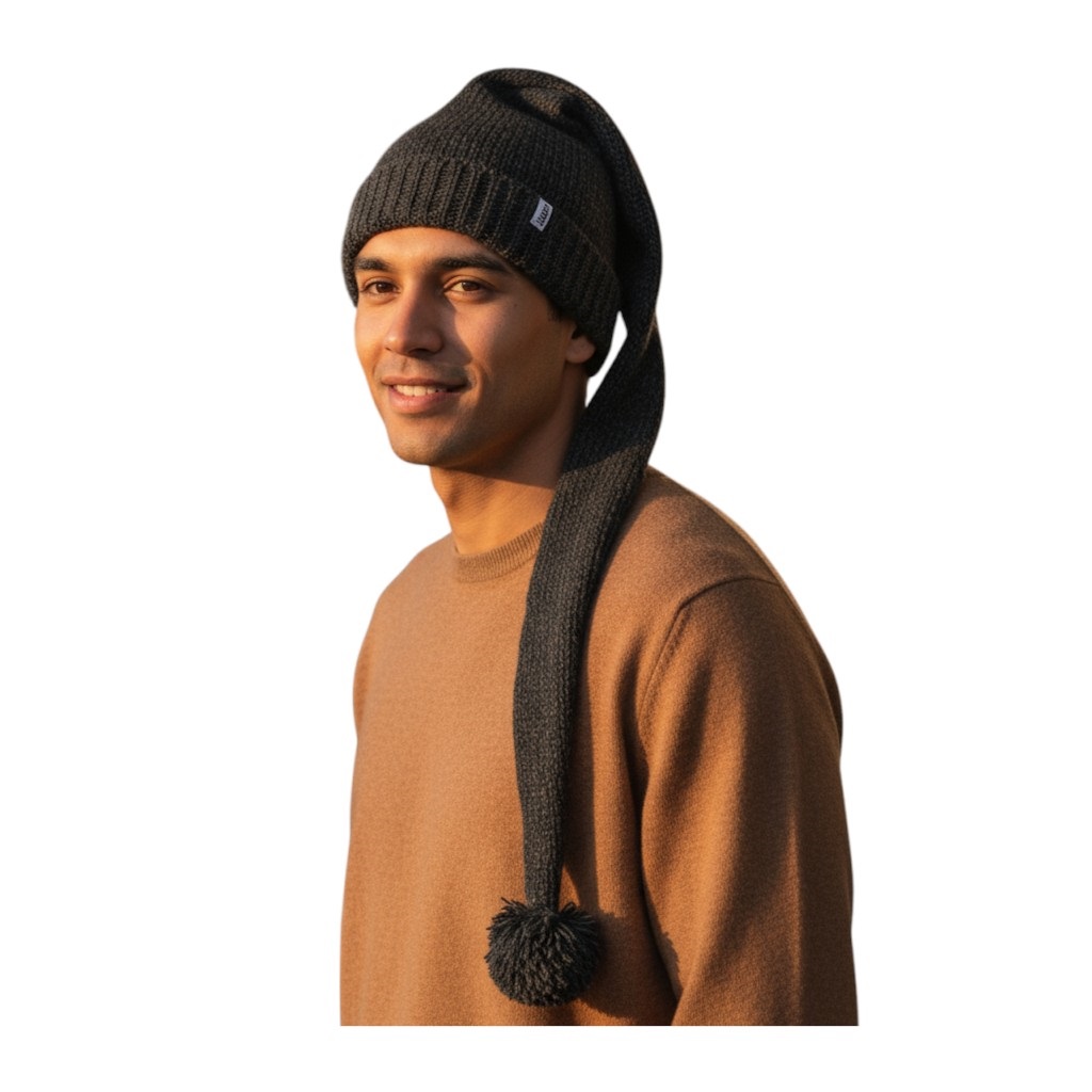 THC Schafwoll Zipfelmütze 509 anthrazit 4