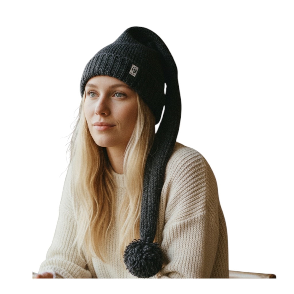 THC Schafwoll Zipfelmütze 509 anthrazit 5