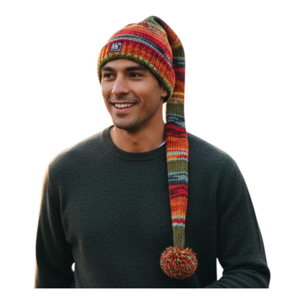 THC Schafwoll Zipfelmütze 616 bunt 4