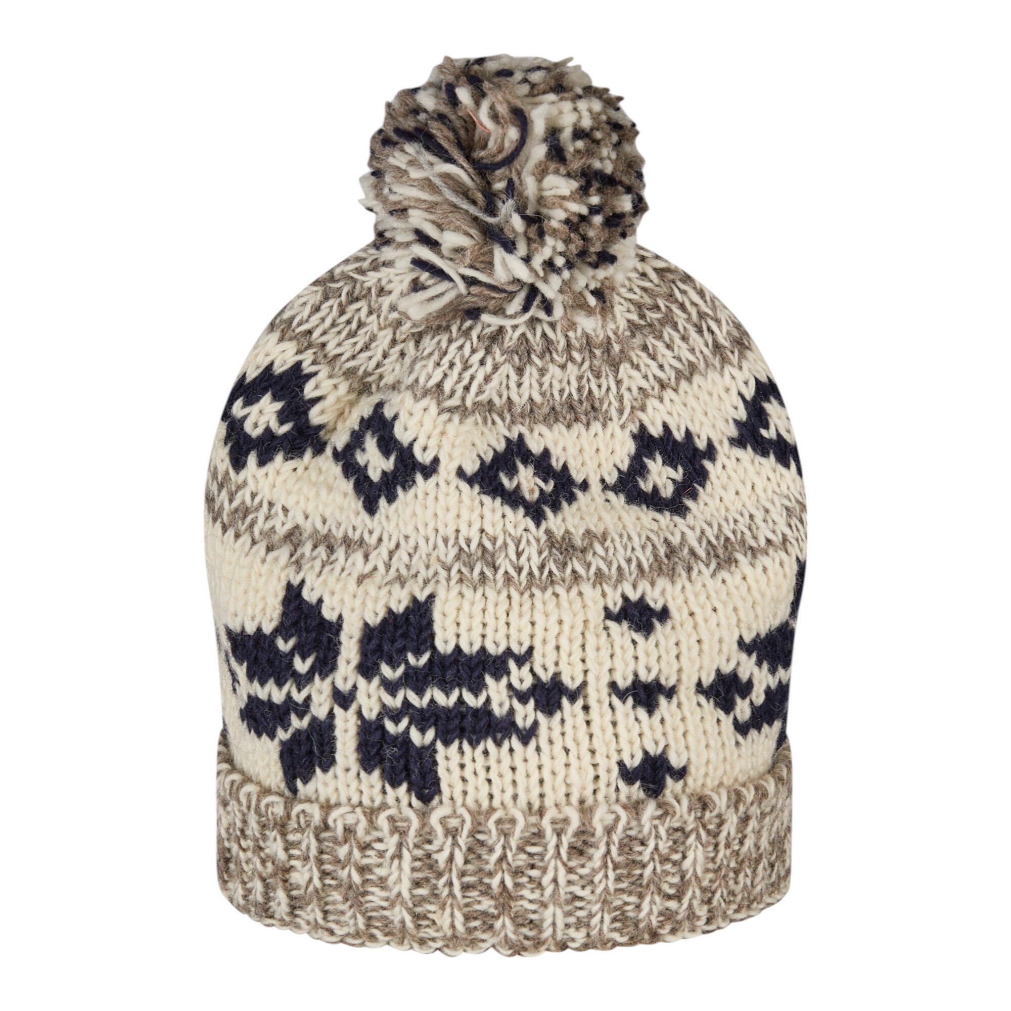 THC Schafwoll Pudelmütze 609 Norweger grau 3