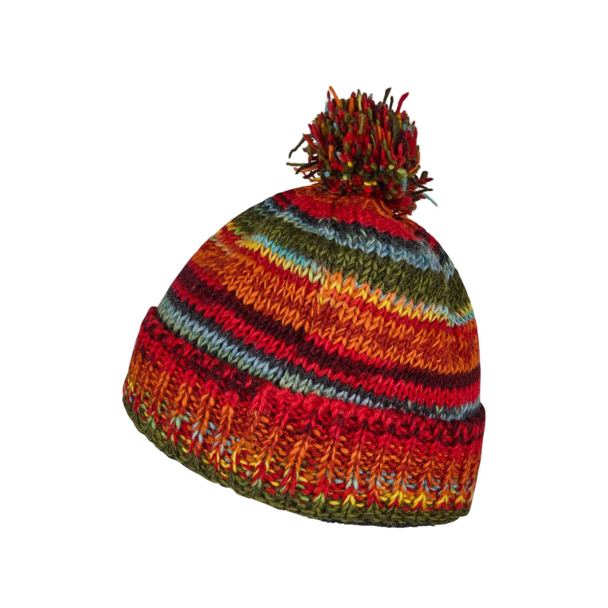 THC Schafwoll Pudelmütze 616 bunt