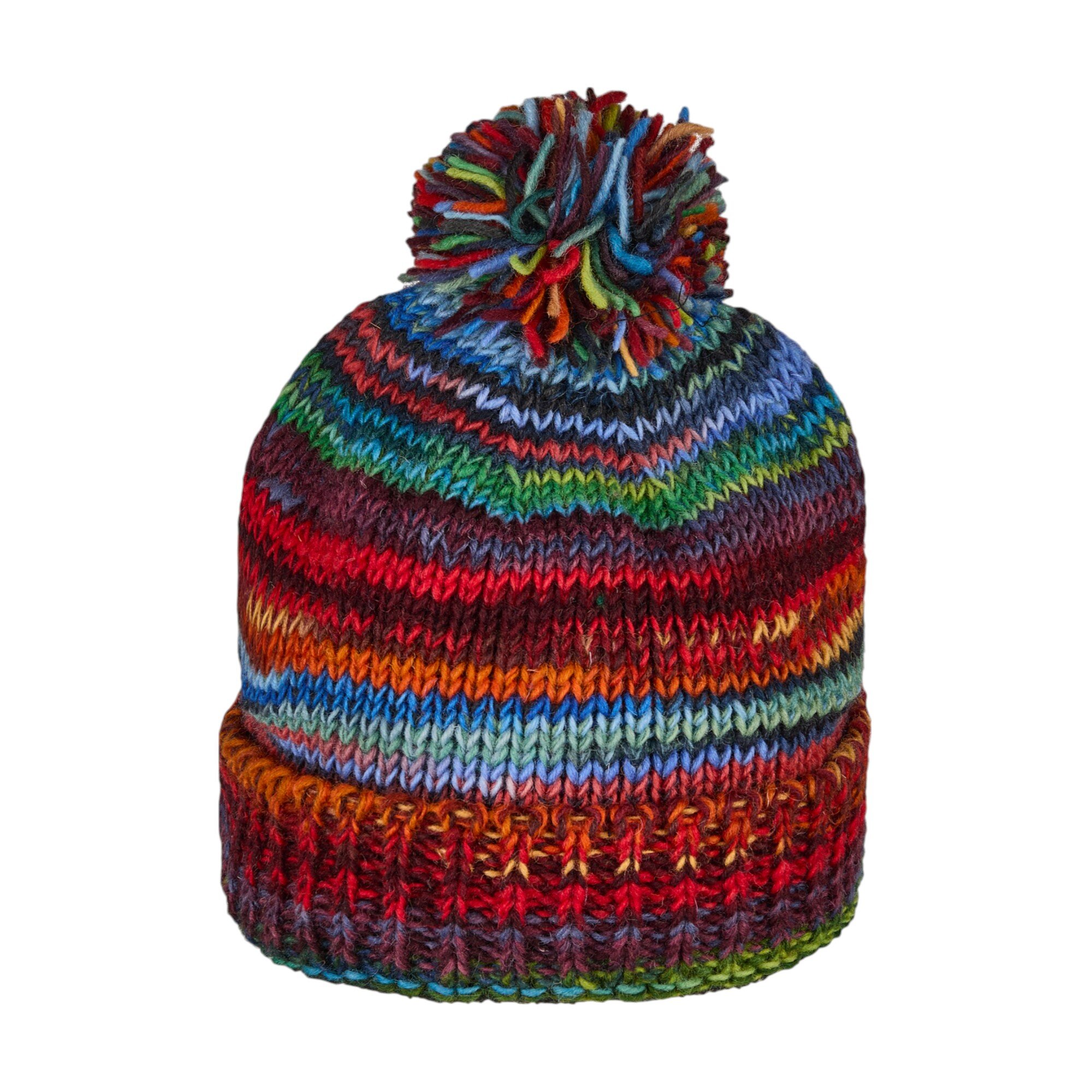 THC Schafwoll Pudelmütze 727 bunt 3