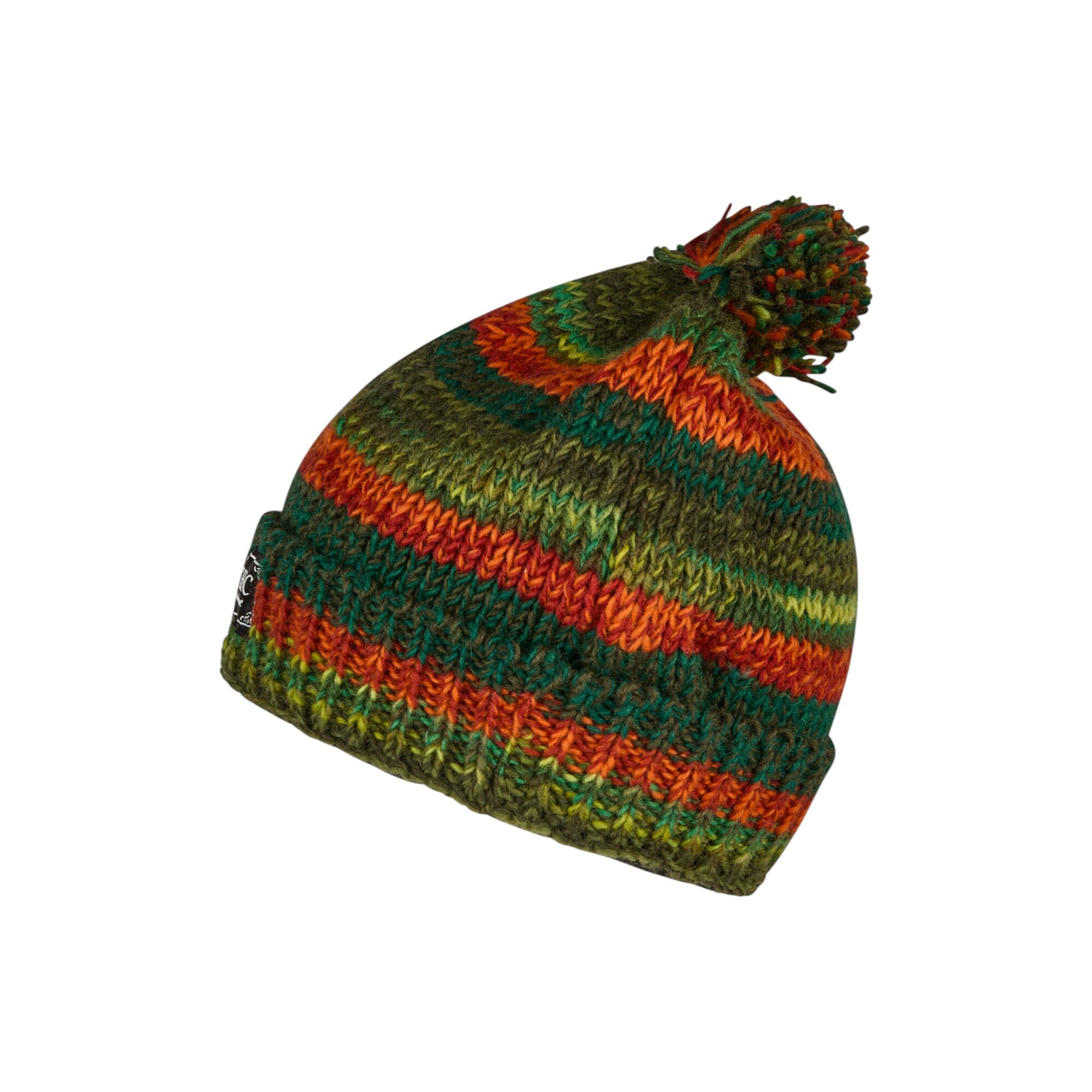 THC Schafwoll Pudelmütze 804 grün