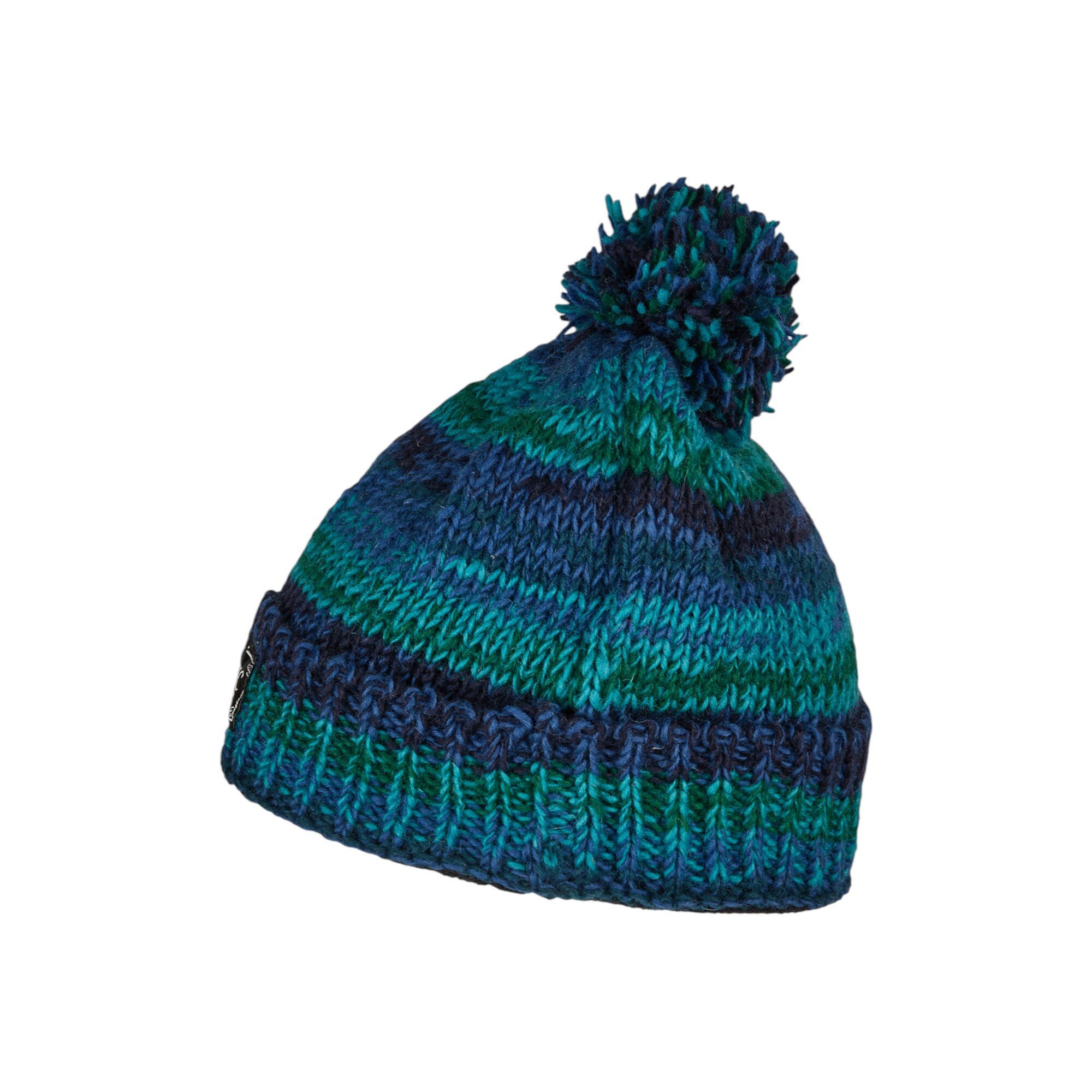 THC Schafwoll Pudelmütze 806 blau