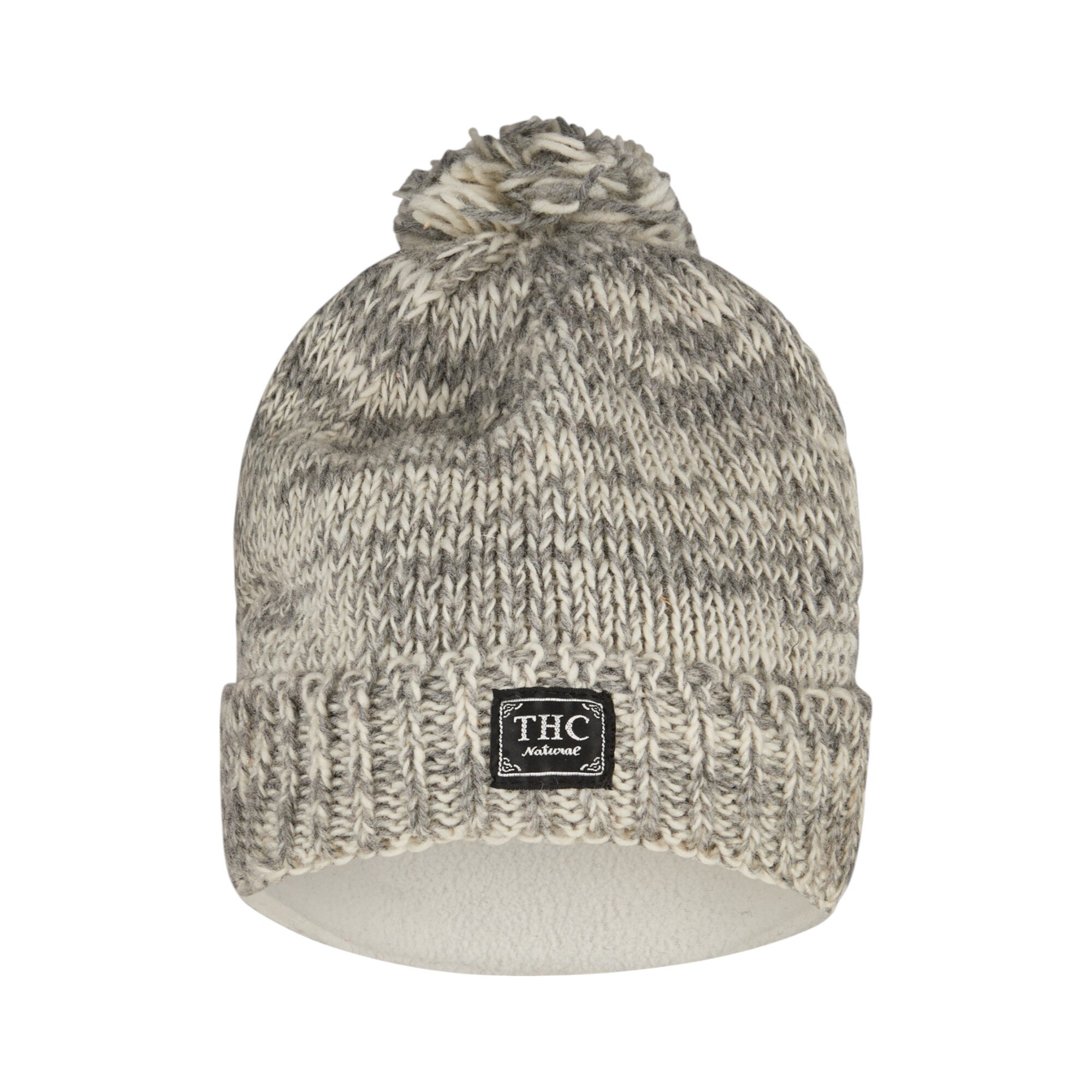 THC Schafwoll Pudelmütze 812 beige