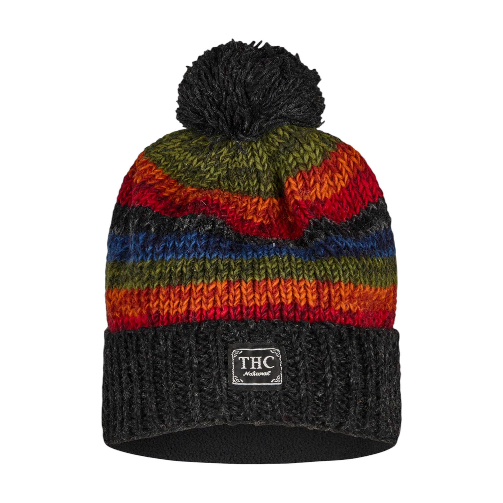 THC Schafwoll Pudelmütze 814 bunt