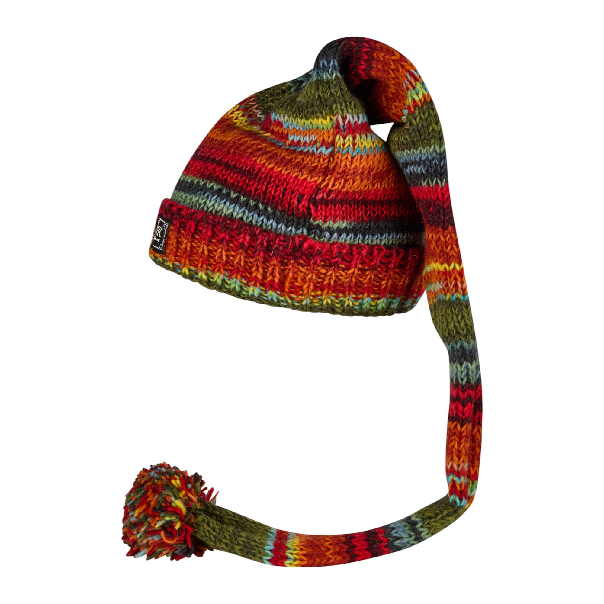 THC Schafwoll Zipfelmütze 616 bunt