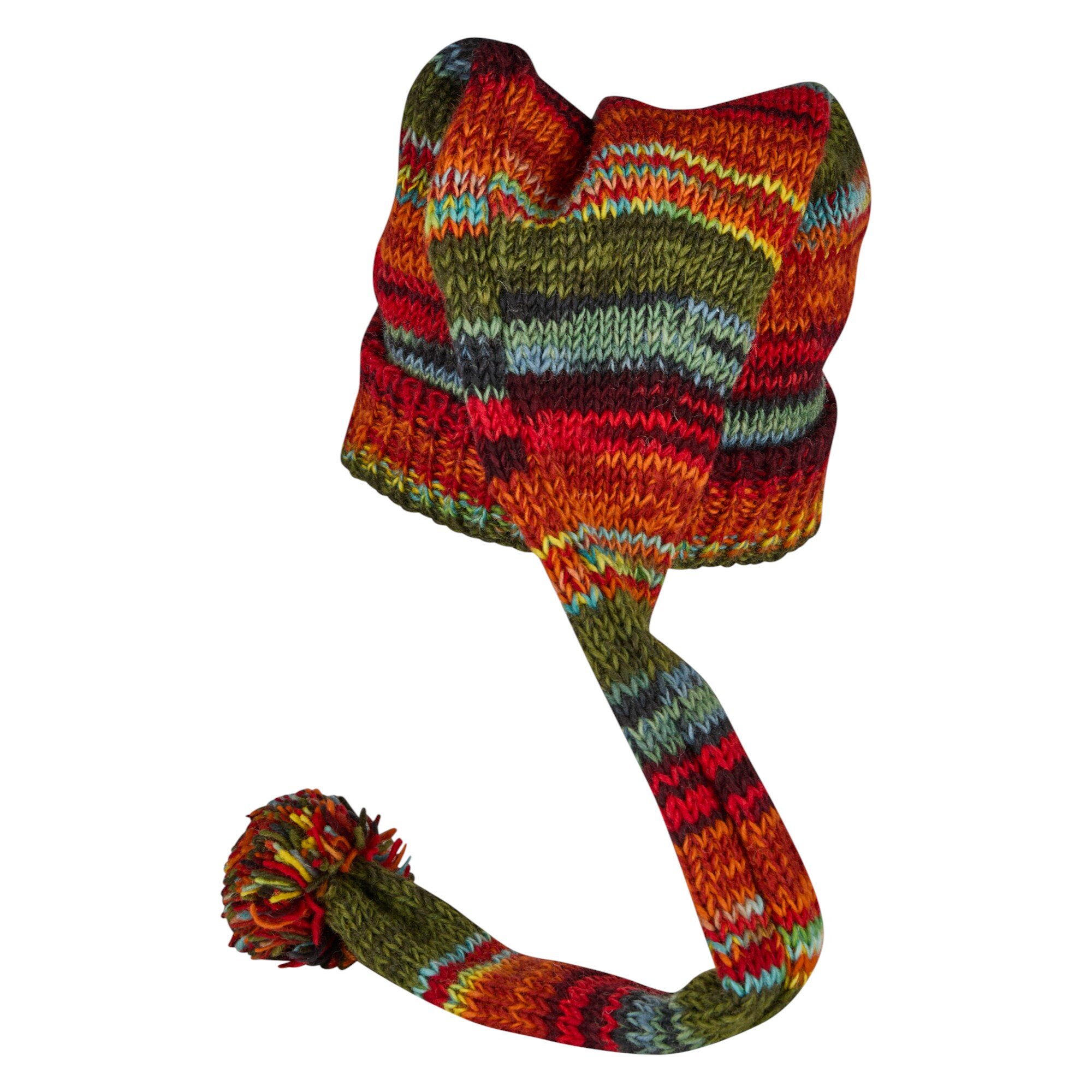 THC Schafwoll Zipfelmütze 616 bunt 3