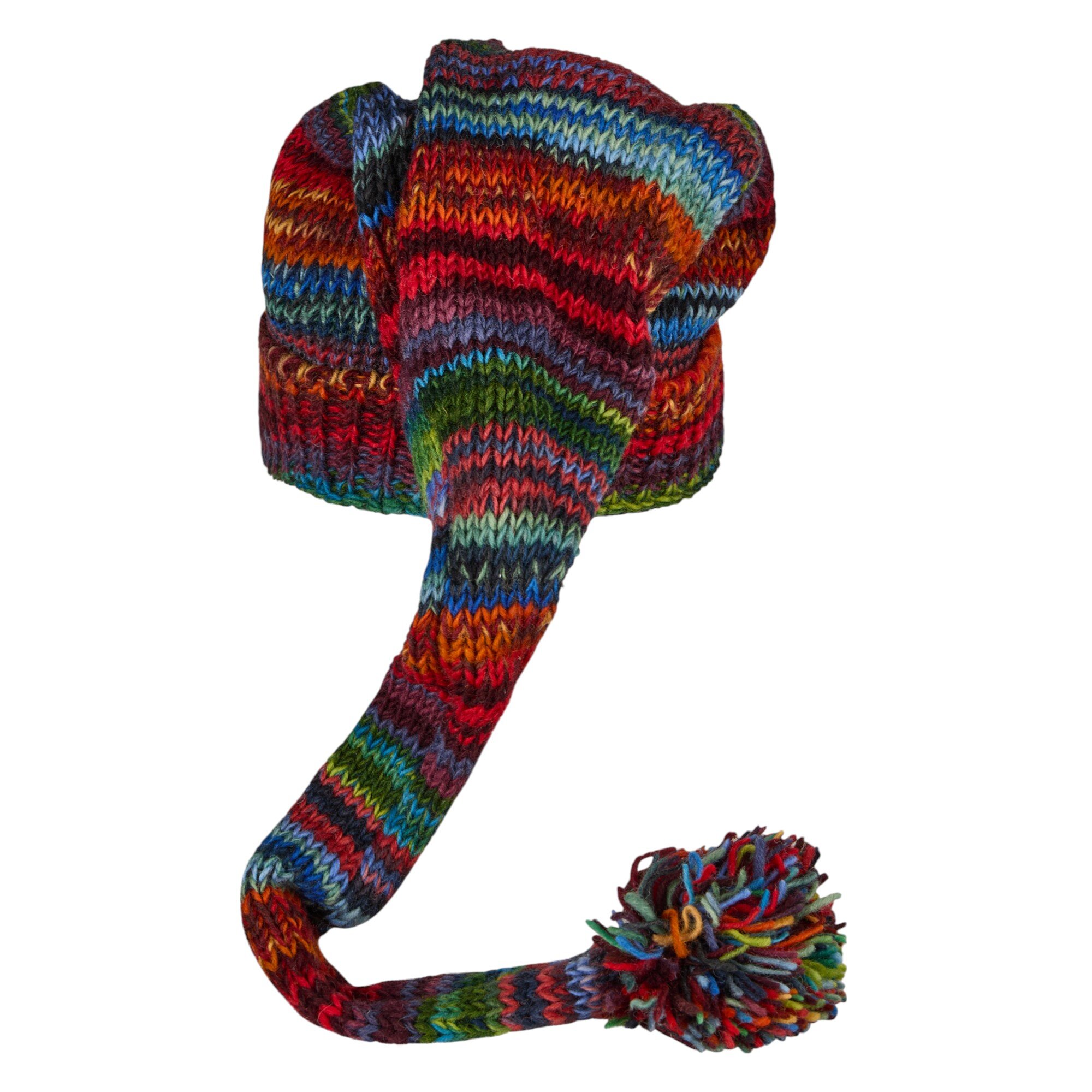 THC Schafwoll Zipfelmütze 727 bunt 3