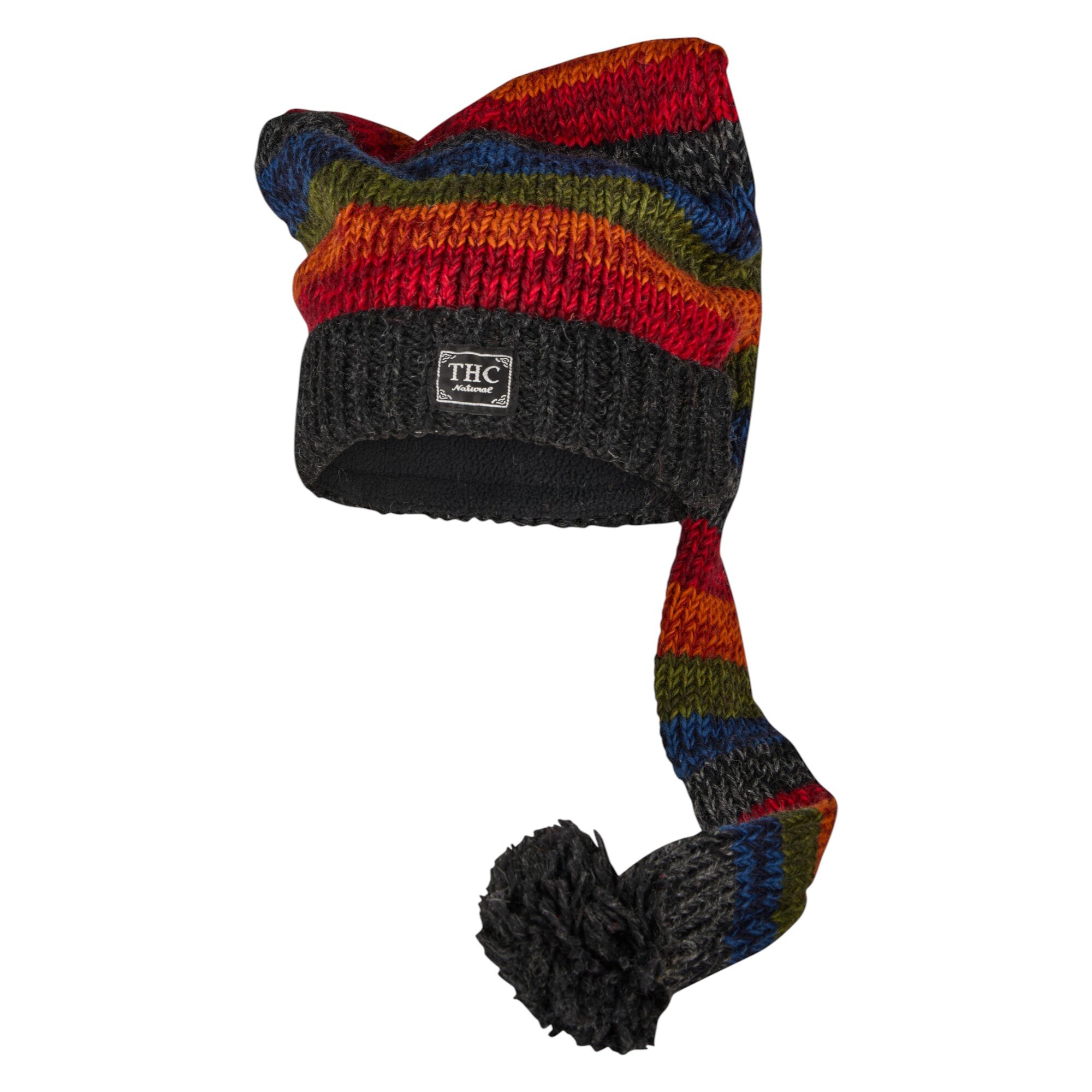 THC Schafwoll Zipfelmütze 814 bunt